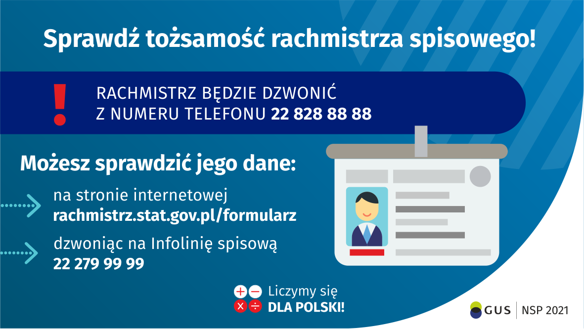 Narodowy Spis Powszechny 2021 – Dzwoni rachmistrz? Sprawdź jego tożsamość i się spisz!