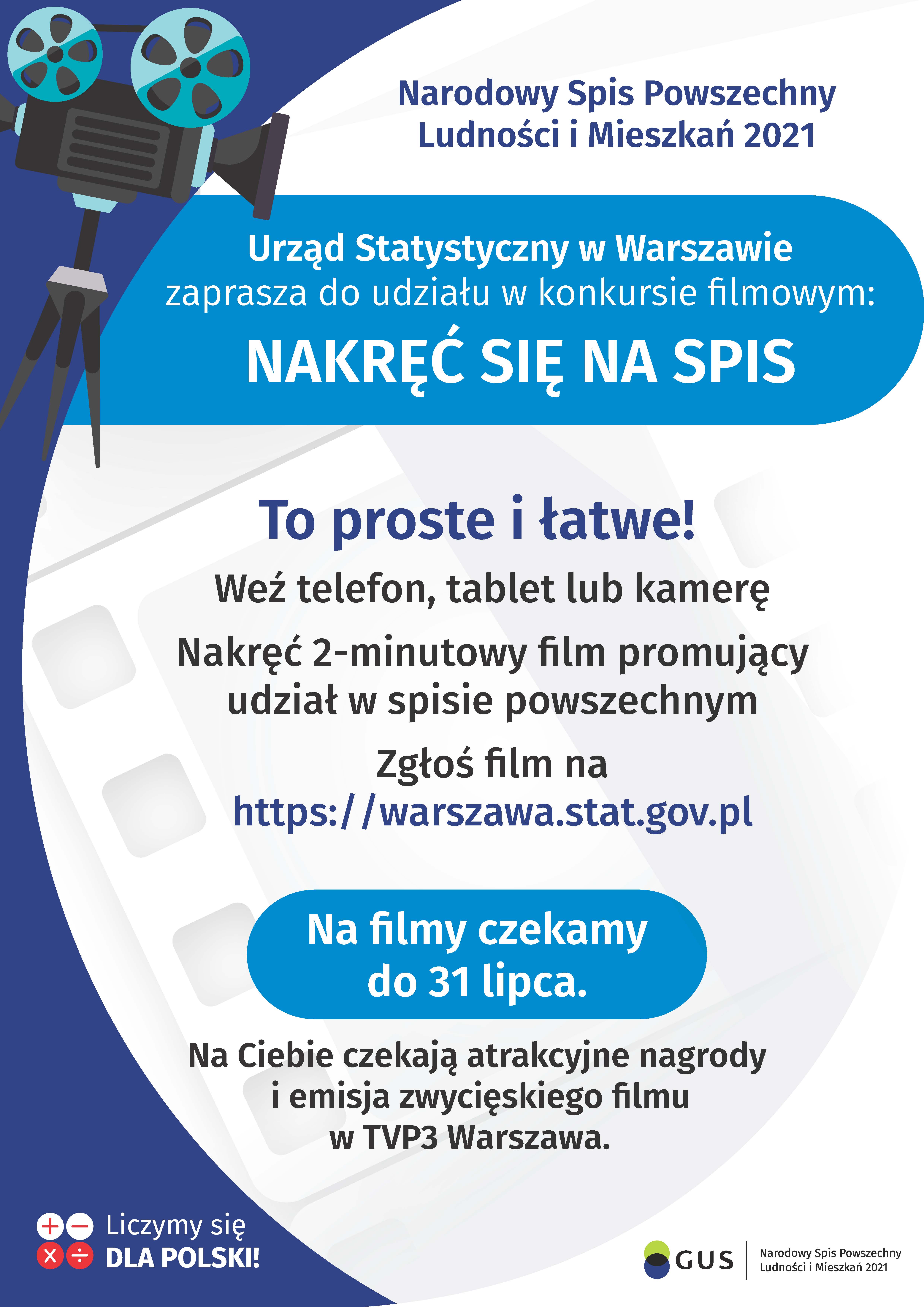 Nakręć film o spisie i wygrywaj!